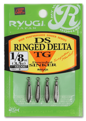 DS Ringed Delta Tungsten Dropshot Sinker - Ryugi