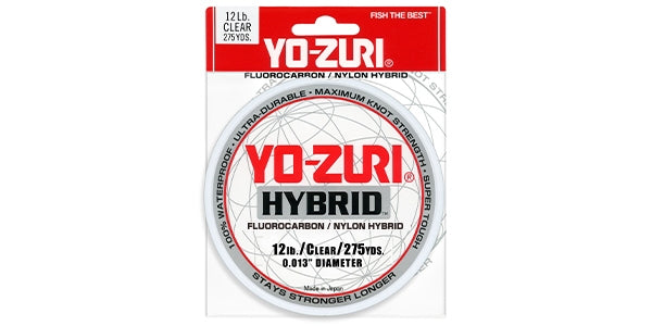 Yo-Zuri - Hybrid Line - Patented Fluorocarbon/Nylon Hybrid - 275yd