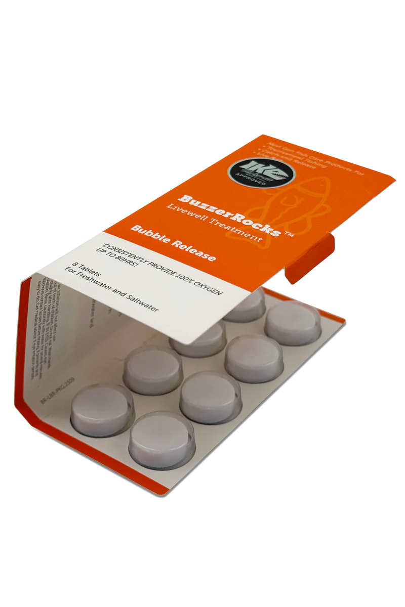 Buzzerrocks Livewell Treatment - Bubble Release