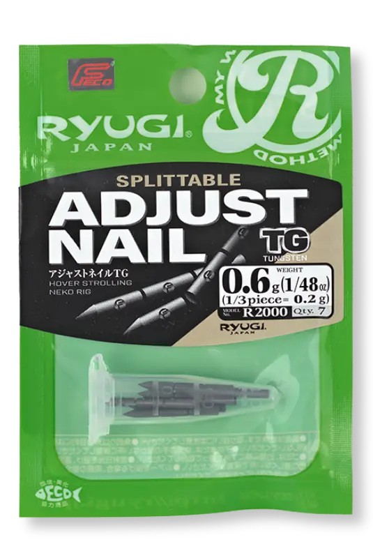 Spilittable Adjust tungsten Nail Weight - Ryugi