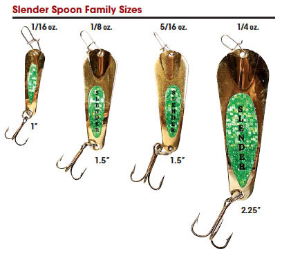 Slender Spoon  Pro J Fishing Tackle